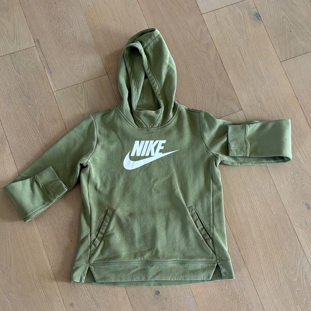 Nike Kids Olive Green Hoodie